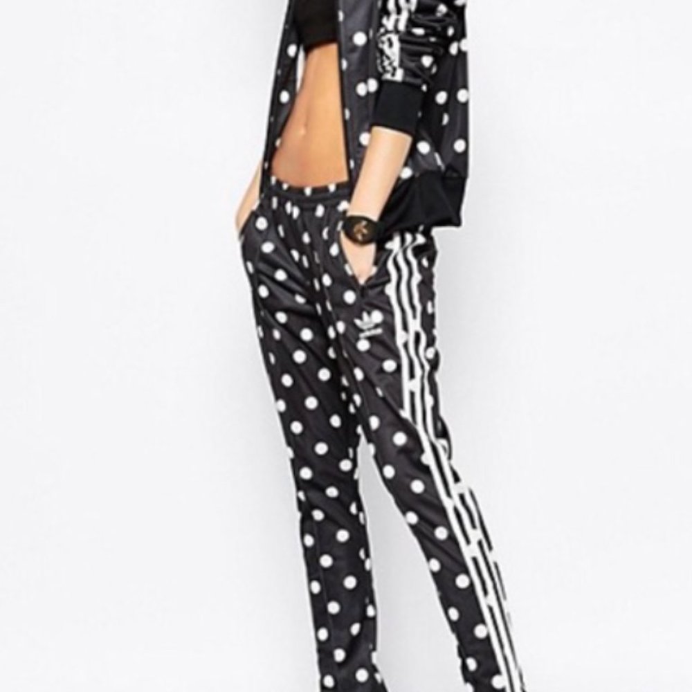 Adidas polka dot jogger size small women’s
